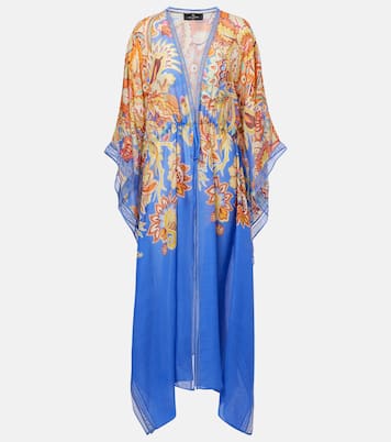 Printed cotton and silk beach cover-up | Etro