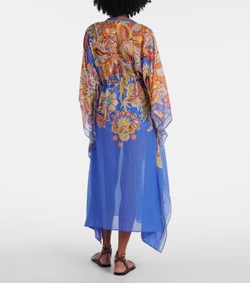 Printed cotton and silk beach cover-up | Etro