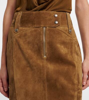 Bleistiftrock aus Veloursleder | Tom Ford