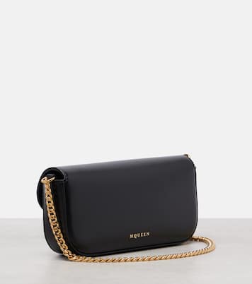 Skull Flower leather shoulder bag | McQueen