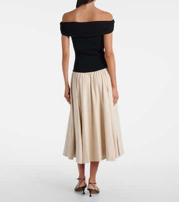 Adaline亚麻混纺中长连衣裙 | Simkhai