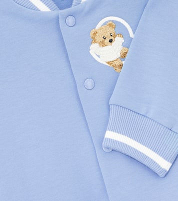 Baby cotton-blend jersey onesie | Moncler Enfant