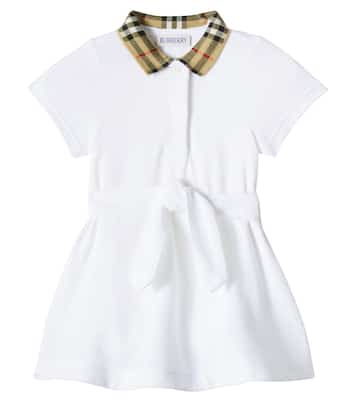 Bébé – Robe polo Burberry Check en coton | Burberry Kids