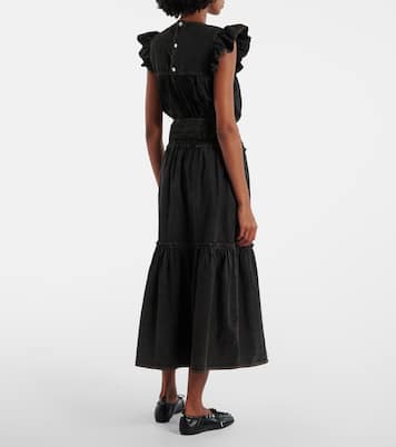 Maxirock aus Baumwolle | Ganni