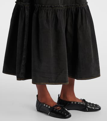 Maxirock aus Baumwolle | Ganni