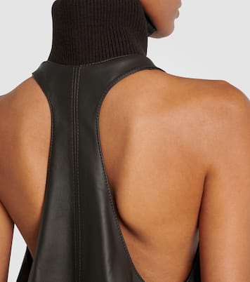 Minikleid Triangle aus Leder | Jacquemus
