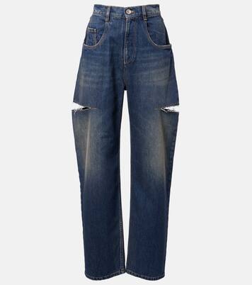 Distressed barrel-leg jeans | Maison Margiela