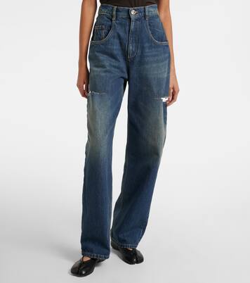 Distressed barrel-leg jeans | Maison Margiela