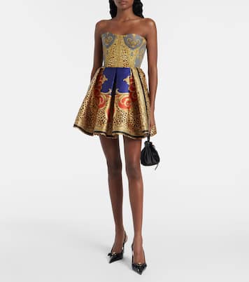 Printed cotton corset bodysuit | Versace