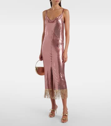 Sandalen Soave 85 aus Metallic-Lederimitat | Aquazzura