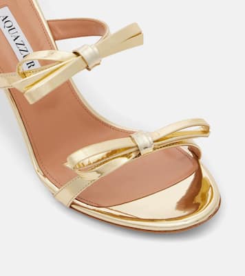 Sandalen Soave 85 aus Metallic-Lederimitat | Aquazzura