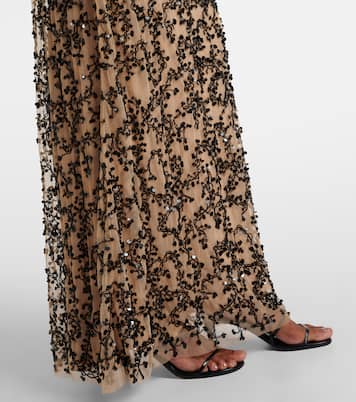 Verzierte Robe Reinvention aus Mesh | Johanna Ortiz