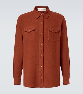 Cashmere shirt with sunstone | God's True Cashmere