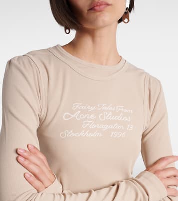 Bedrucktes Longsleeve aus einem Baumwollgemisch | Acne Studios