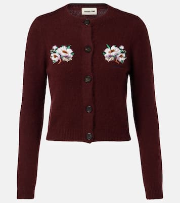 Verzierter Cardigan aus Kaschmir und Baumwolle | Shushu/Tong