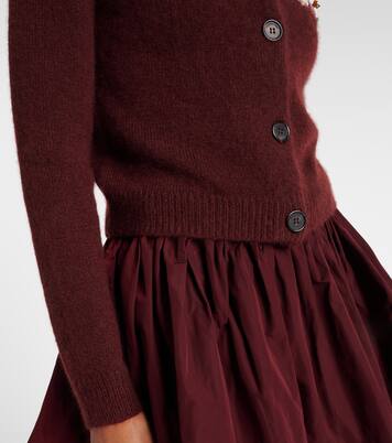 Verzierter Cardigan aus Kaschmir und Baumwolle | Shushu/Tong