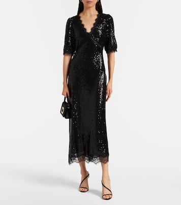 Robe longue Verena à sequins | Rixo