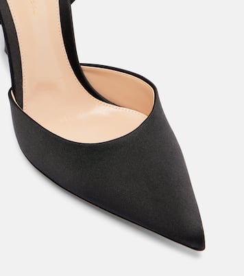 Crystal-embellished satin pumps | Gianvito Rossi