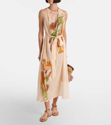 x Anna Zemánková cotton midi dress | Ulla Johnson