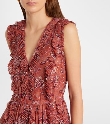 Aida ruffled silk-blend chiffon maxi dress | Ulla Johnson