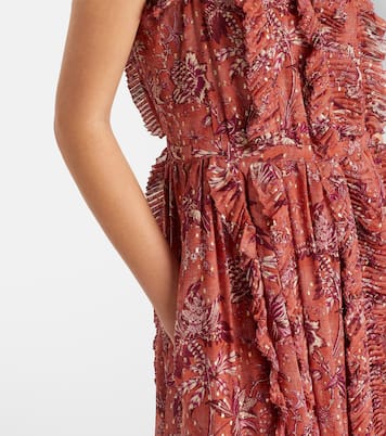Aida ruffled silk-blend chiffon maxi dress | Ulla Johnson