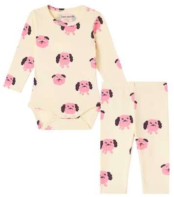 Baby printed bodysuit and pants set | Mini Rodini