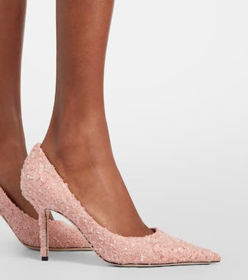 Salones Love de malla con cristales | Jimmy Choo