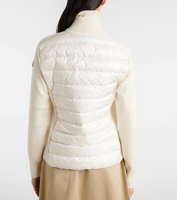 Down-paneled virgin wool cardigan | Moncler