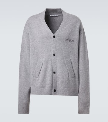 Cardigan en laine et yak à logo | Acne Studios