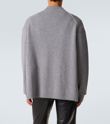 Cardigan en laine et yak à logo | Acne Studios