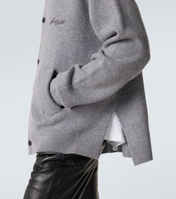 Cardigan en laine et yak à logo | Acne Studios