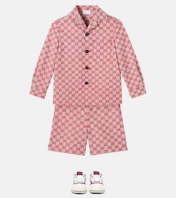 GG cotton-blend canvas jacket | Gucci Kids