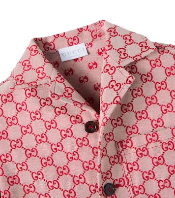 GG cotton-blend canvas jacket | Gucci Kids