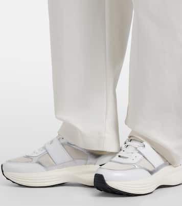 Leather-trimmed sneakers | Tod's