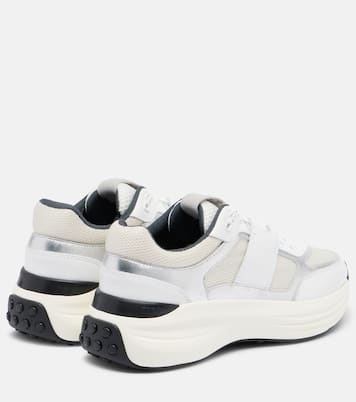 Leather-trimmed sneakers | Tod's