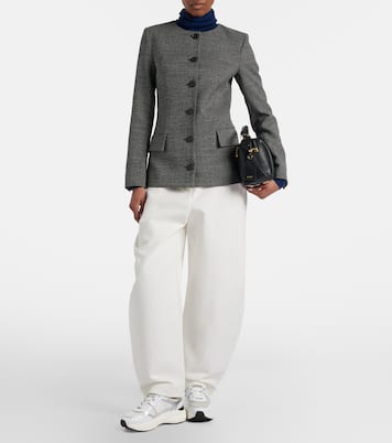 Leather-trimmed sneakers | Tod's