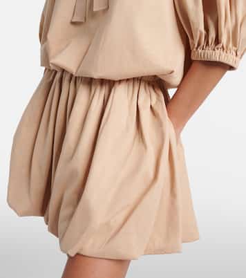 Robe en faille de coton à col lavallière | Patou