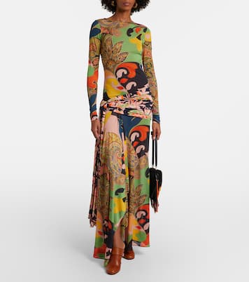 Paisley draped gown | Etro