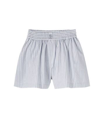 Shorts in misto cotone a righe | Brunello Cucinelli Kids