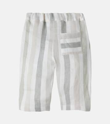 Bebé - pantalones Regencos de lino a rayas | 1 + in the Family