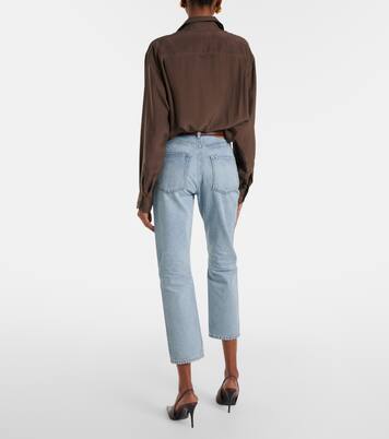'90s cropped slim jeans | Saint Laurent