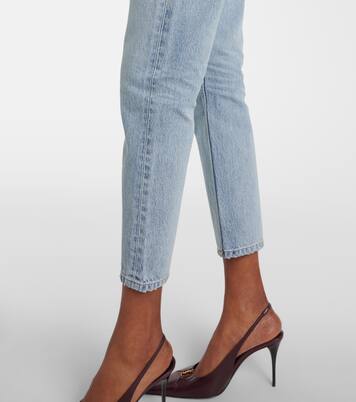 '90s cropped slim jeans | Saint Laurent