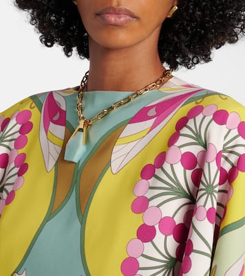 Wendbarer Poncho Florette Placée aus Satin | La DoubleJ