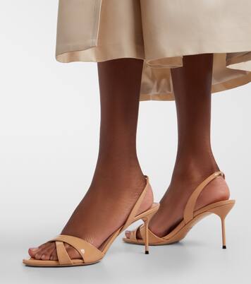 Lidia 페이턴트 레더 슬링백 샌들 | Paris Texas
