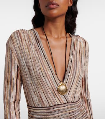 18kt gold-plated pendant necklace | Jennifer Behr
