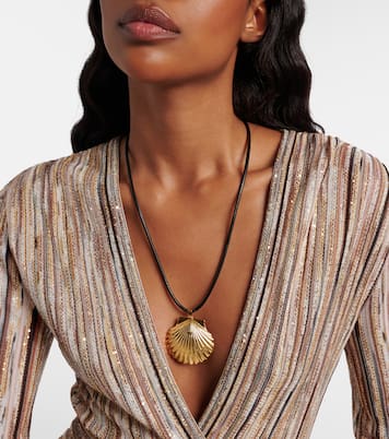 18kt gold-plated pendant necklace | Jennifer Behr