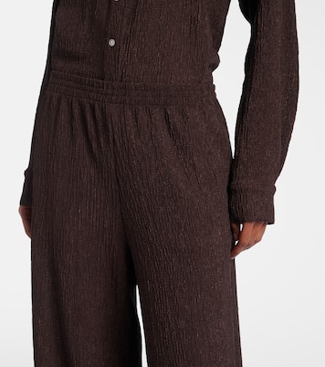 Mika seersucker wide-leg pants | Jade Swim