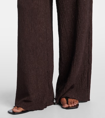 Mika seersucker wide-leg pants | Jade Swim