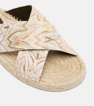 Espadrille-Sandalen Harlow aus Häkelstrick | Missoni