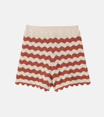 Aster cotton and linen-blend shorts | Zimmermann Kids